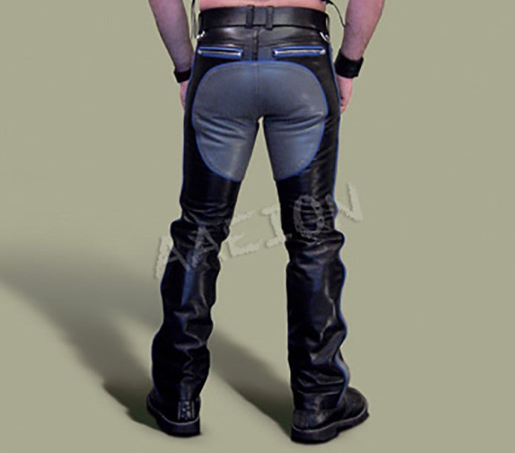 Men's Cowhide Leather Bikers Pants / BLUF Pants