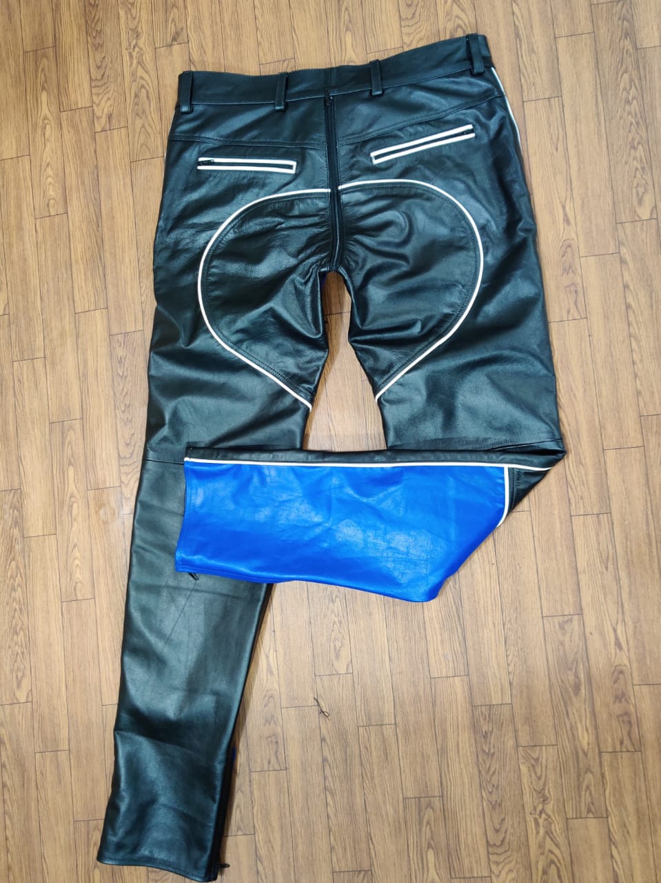 Men's Cowhide Leather Bikers Pants / BLUF Pants