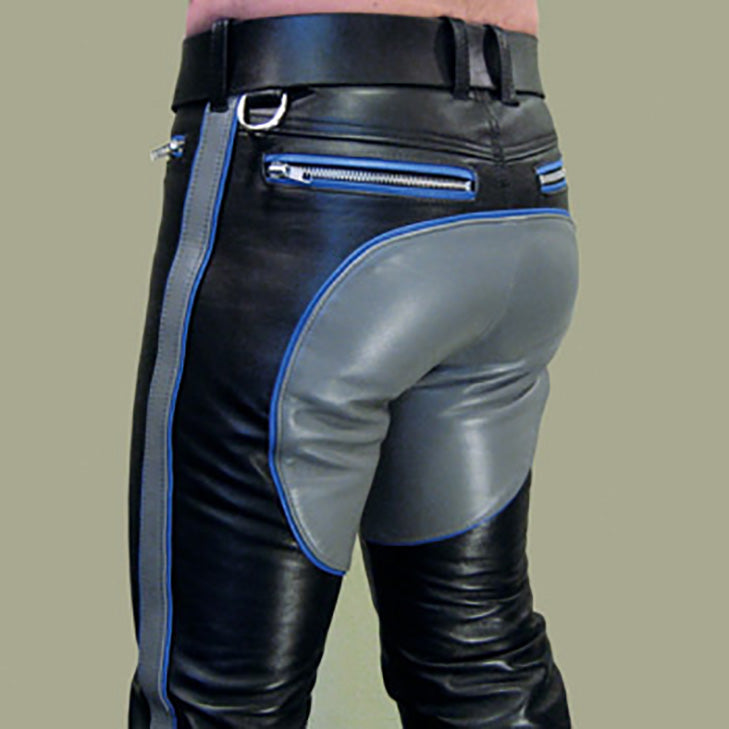Men's Cowhide Leather Bikers Pants / BLUF Pants