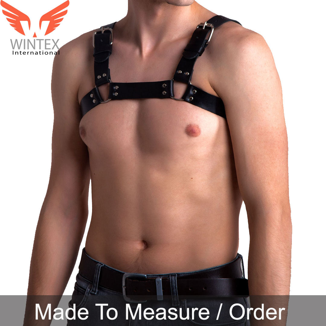 Men’s Genuine Leather Sexy BDSM Chest Harness 03