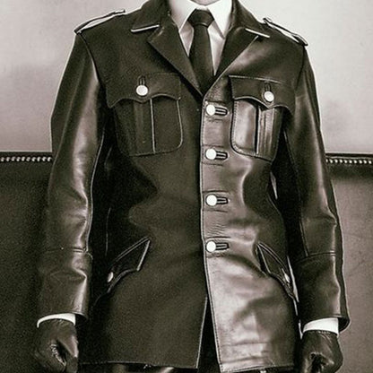 Men's Classic Leather Jacket  / Shirt / Tunics / BLUF Jacket