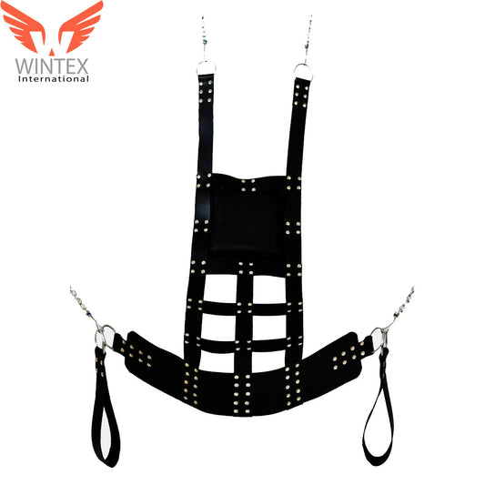Heavy Duty Leather Sex Swing – Sling Made Of Fine Chrome Leather Sw1