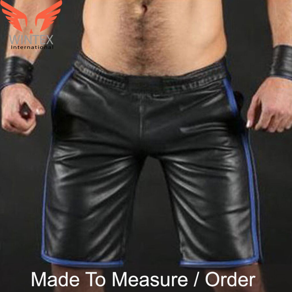 Men’s Real Lamb Leather Basketball Shorts IN 3 COLORS – Leather Sports Shorts