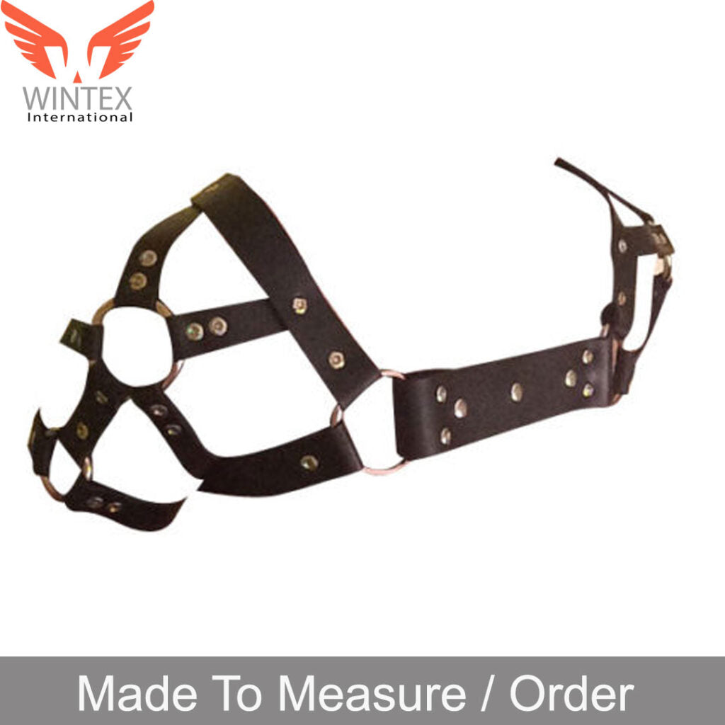 MENS GENUINE LEATHER ROMAN CHEST HARNESS