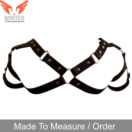MENS GENUINE LEATHER ROMAN CHEST HARNESS