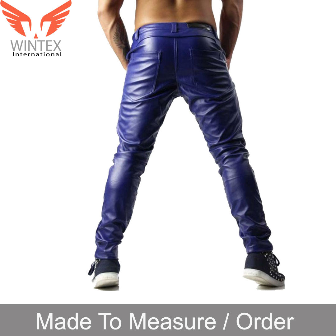Men’s Real Cowhide Leather Bikers Pants / Trousers Motor Bikers Pants