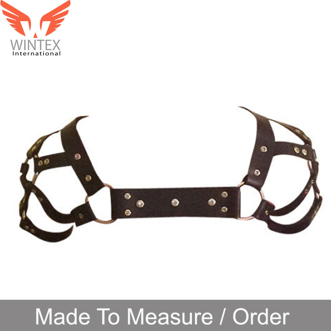 MENS GENUINE LEATHER ROMAN CHEST HARNESS