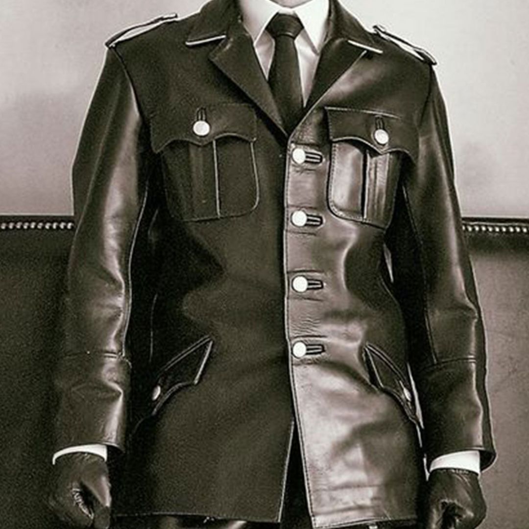 Men's Classic Leather Jacket  / Shirt / Tunics / BLUF Jacket