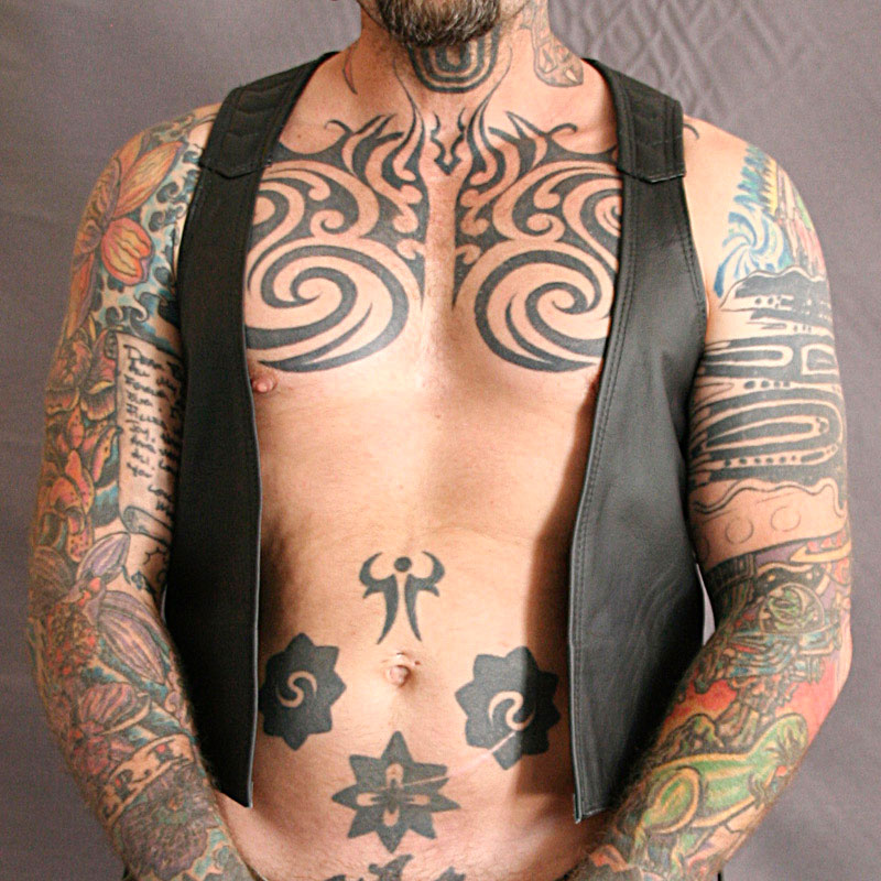 Men's Real Leather Bartender Vest Quilted Panels,Laces Up & Colored Trims Bar Vest