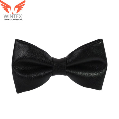 Men’s 100% Natural Sheep High Quality Leather BowTie