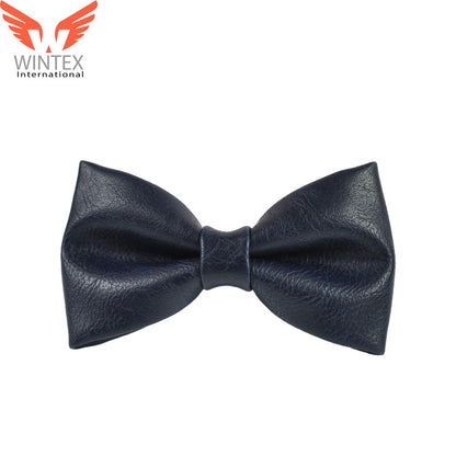Men’s 100% Natural Sheep High Quality Leather BowTie