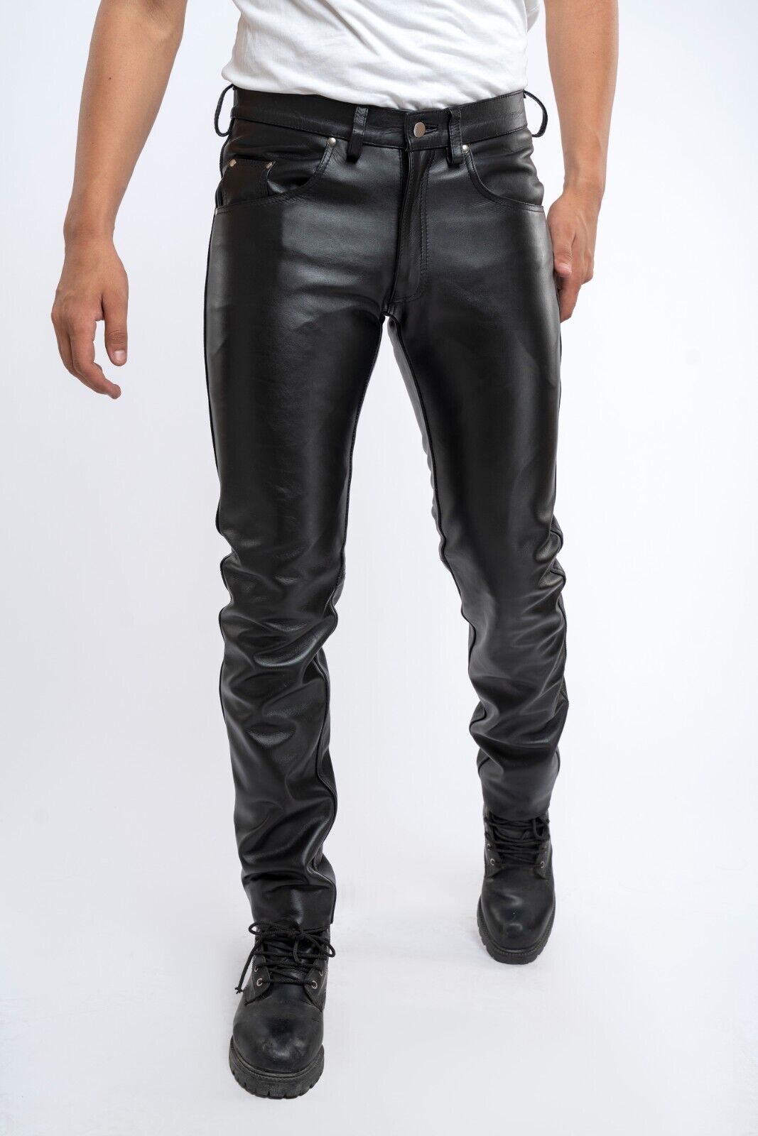 H&M Faux Leather Pants | Leather pants, Faux leather pants, Faux leather  dress