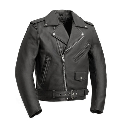 Men’s Real Cowhide Leather Biker’s Jacket Classic Brando Bikers Jacket