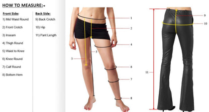 Women’s Real Leather Laces Up Slim Fit Pants – Sexy Side Laces Up Red Leather Pants